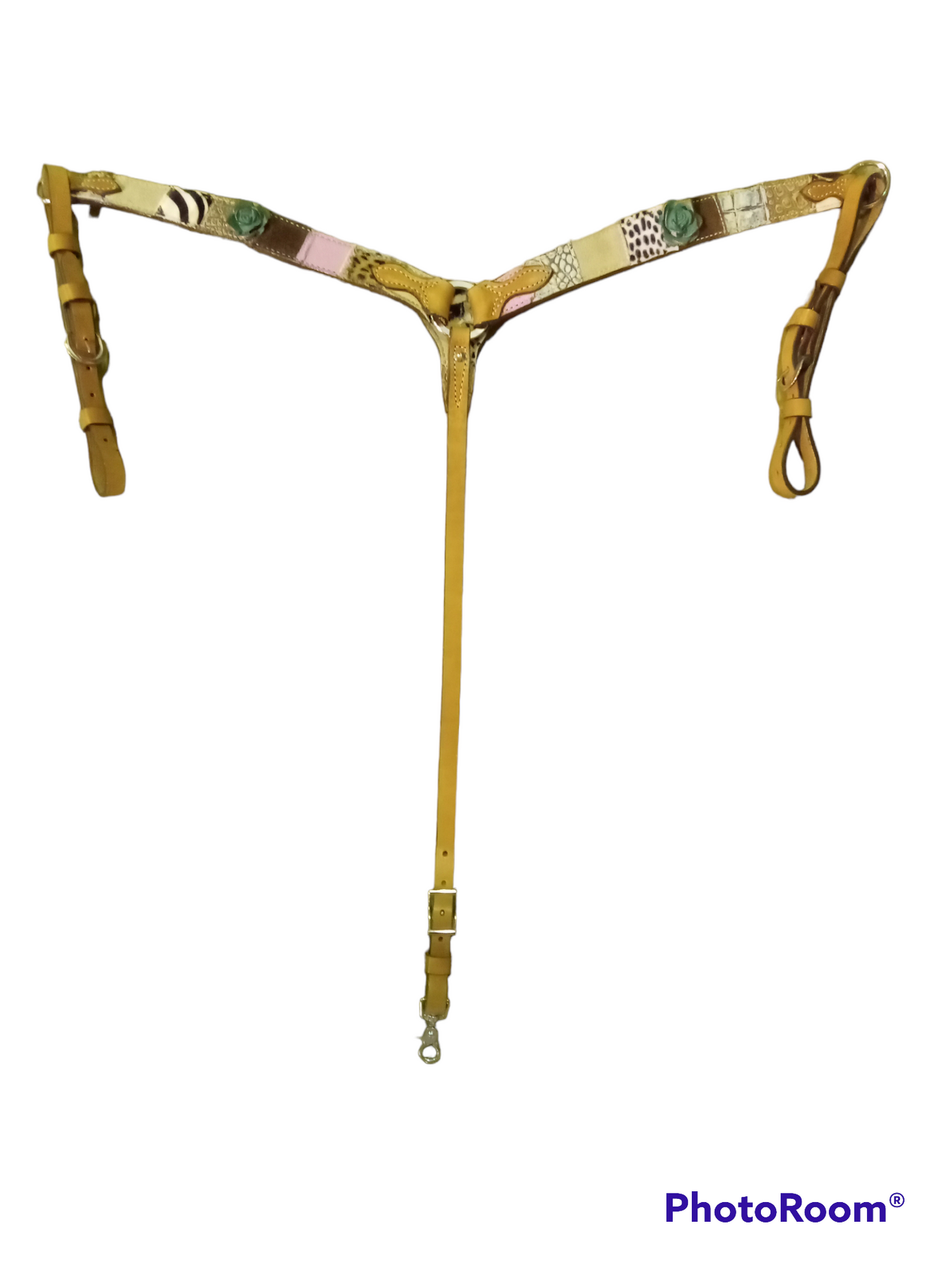 Breast Collar with flower conchos