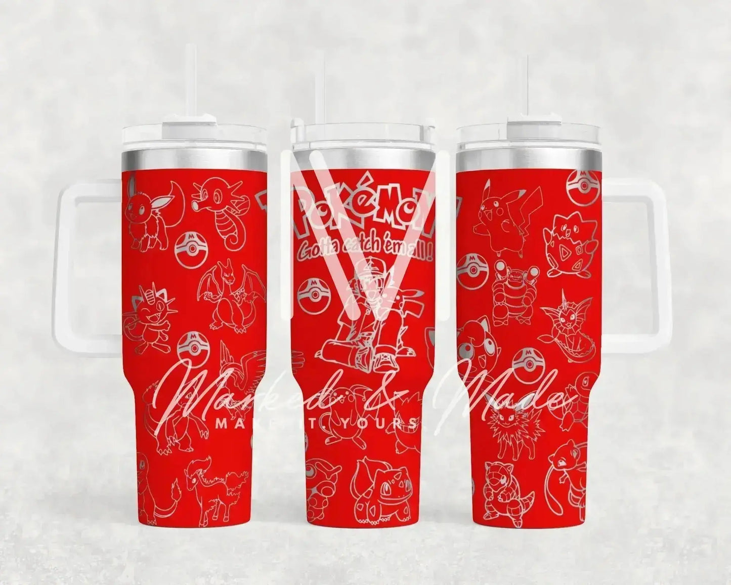 Pokemon Engraved Tumbler | 40oz
