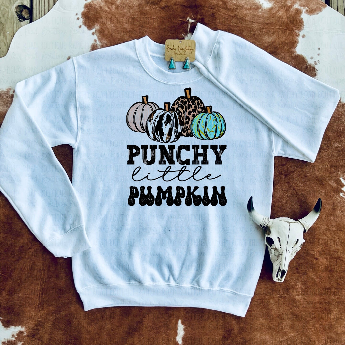 Punchy Little Pumpkin Graphic Sweatshirt – Western Fall Fashion