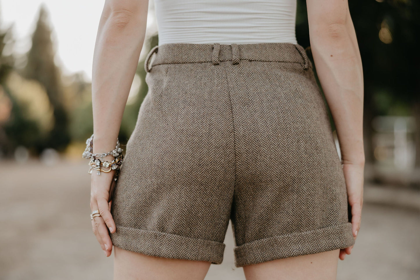 Holman Herringbone Shorts