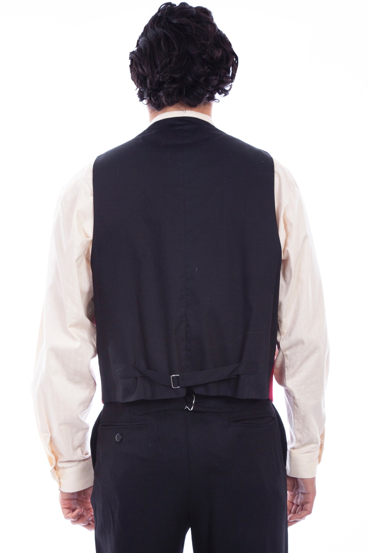 Wool Blend Point Bottom Vest - RW343