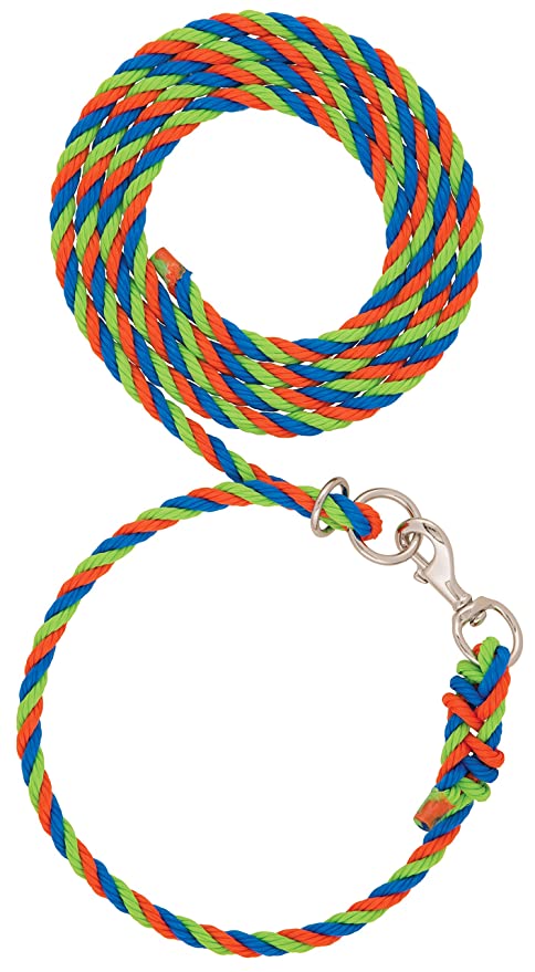 Livestock Adjustable Poly Neck Rope - Orange - Lime - Blue