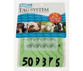 76-100 GREEN Allflex: Maxi Fem/Sm Male