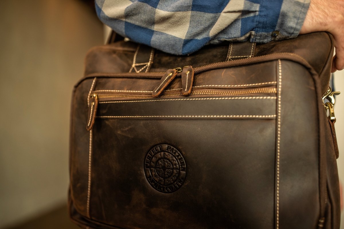 "Greenhead" An Original Bottomland Full Grain Buffalo Leather Briefcase