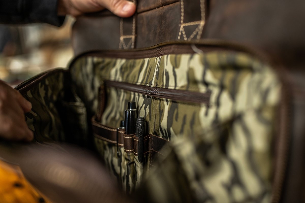 "Greenhead" An Original Bottomland Full Grain Buffalo Leather Briefcase