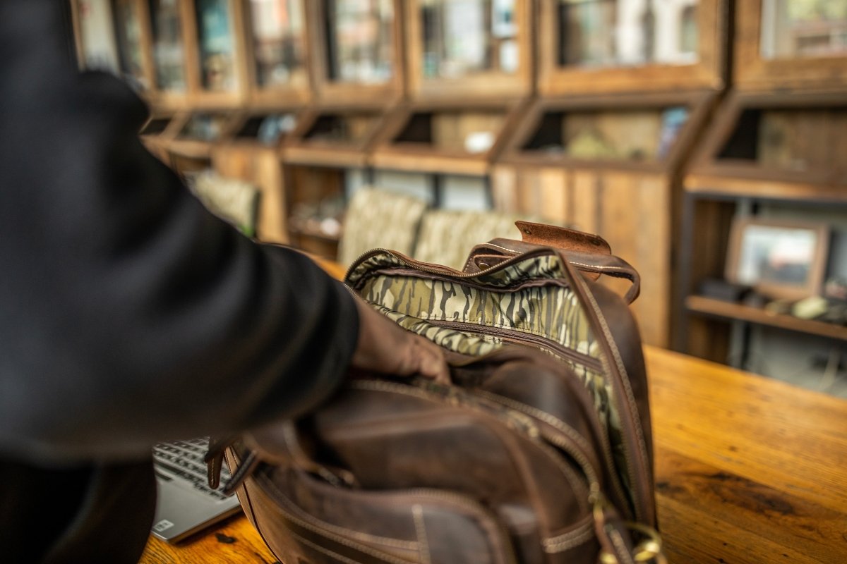 "Greenhead" An Original Bottomland Full Grain Buffalo Leather Briefcase