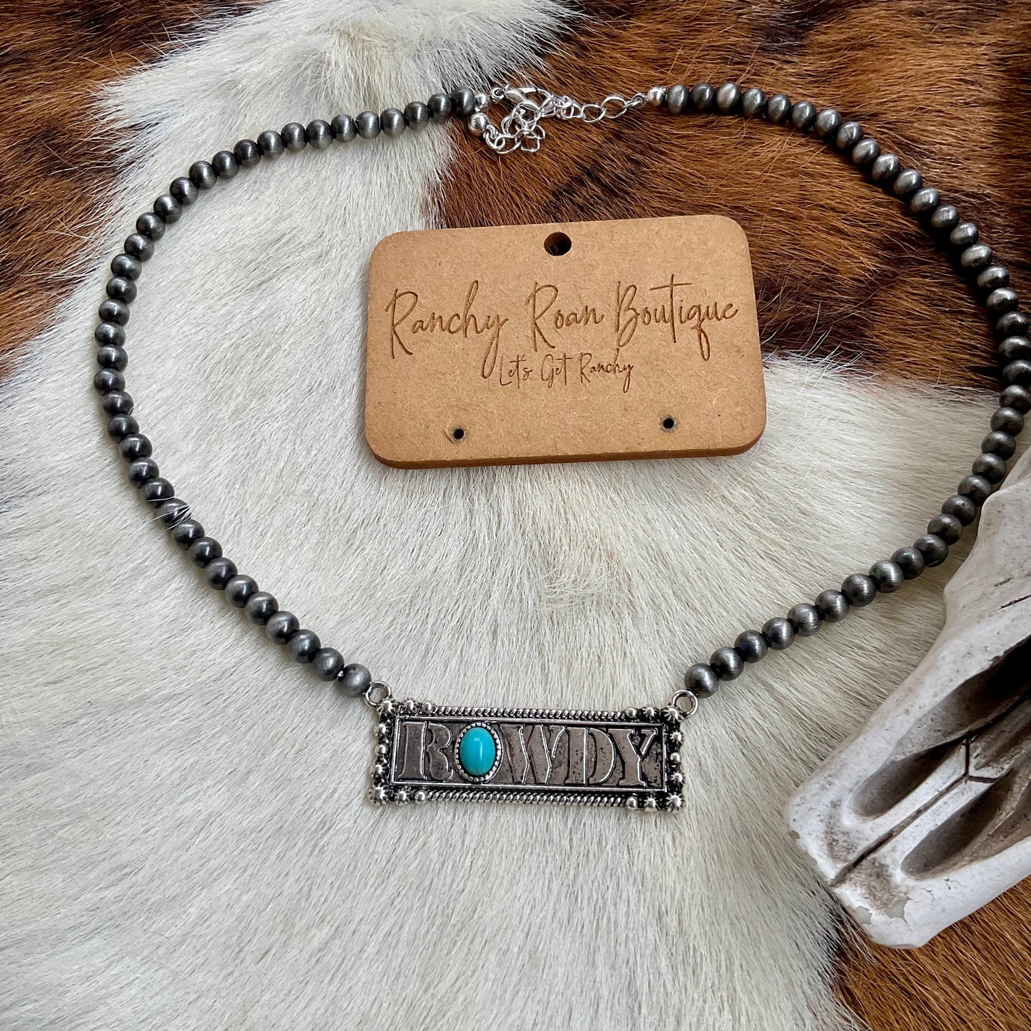 Western ROWDY Bar Necklace