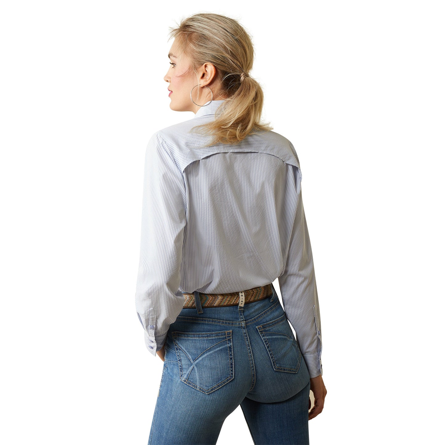 Ariat VentTEK Classic Blue/White Stripe Stretch Shirt