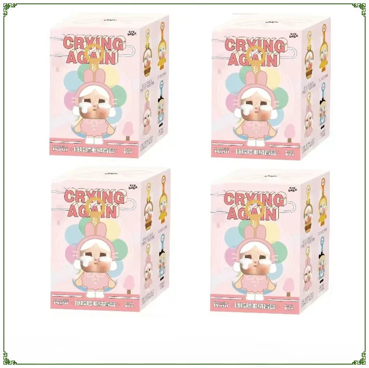 Unleash Fun Surprises with the Crybaby Crying Again Series Blind Box Vinyl Face Doll Keychains - Collect Them All!