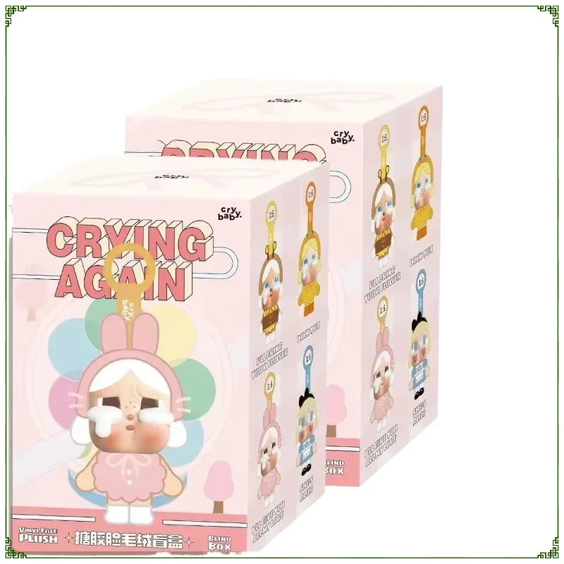 Unleash Fun Surprises with the Crybaby Crying Again Series Blind Box Vinyl Face Doll Keychains - Collect Them All!