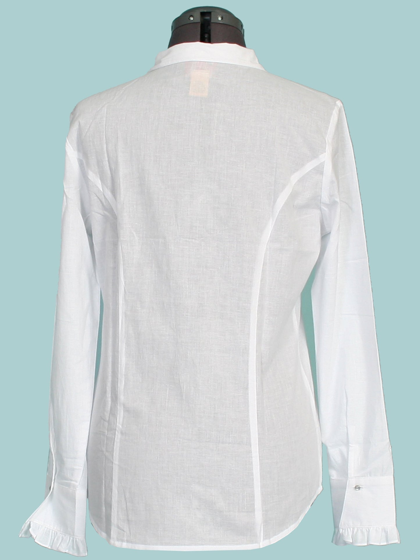 100% Cotton Center Ruffle Blouse - SH015