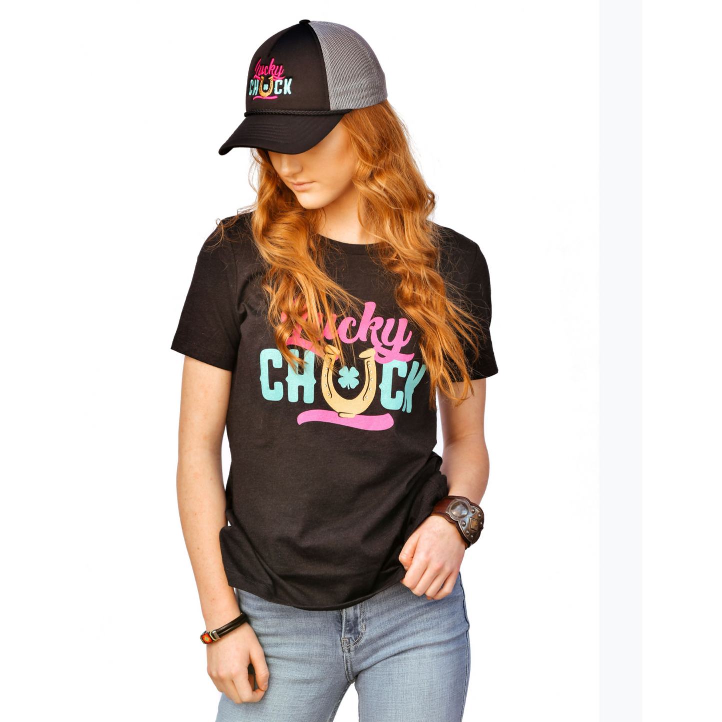 Lucky Chuck Logo Tee - Women's Relaxed Fit