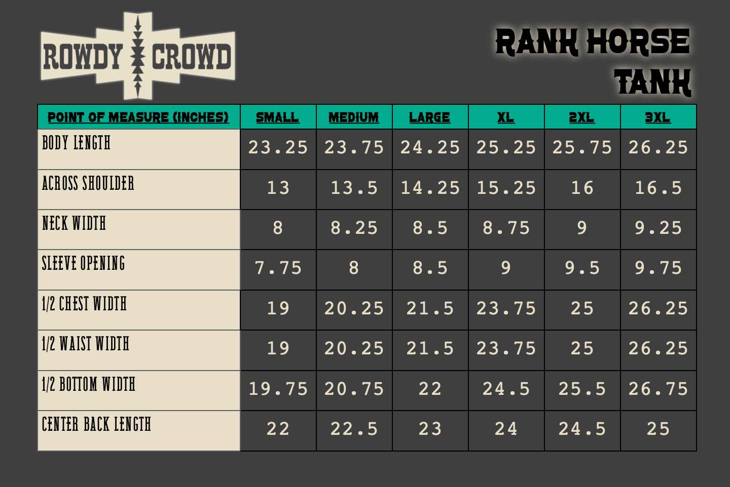 Rank Horse Tank