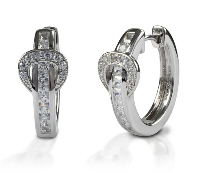 Cowgirl Luxe Buckle Hoop Earrings