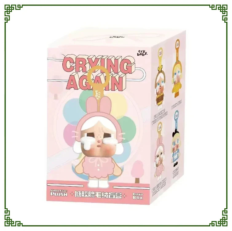 Unleash Fun Surprises with the Crybaby Crying Again Series Blind Box Vinyl Face Doll Keychains - Collect Them All!