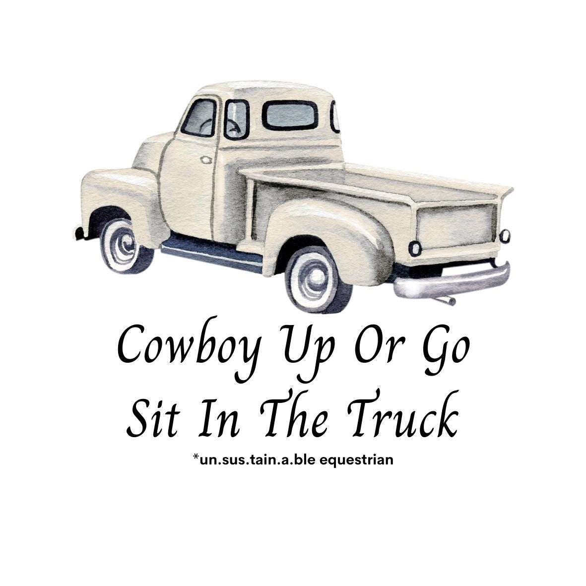 Die Cut Vinyl Stickers - 3x3 - Cowboy Up