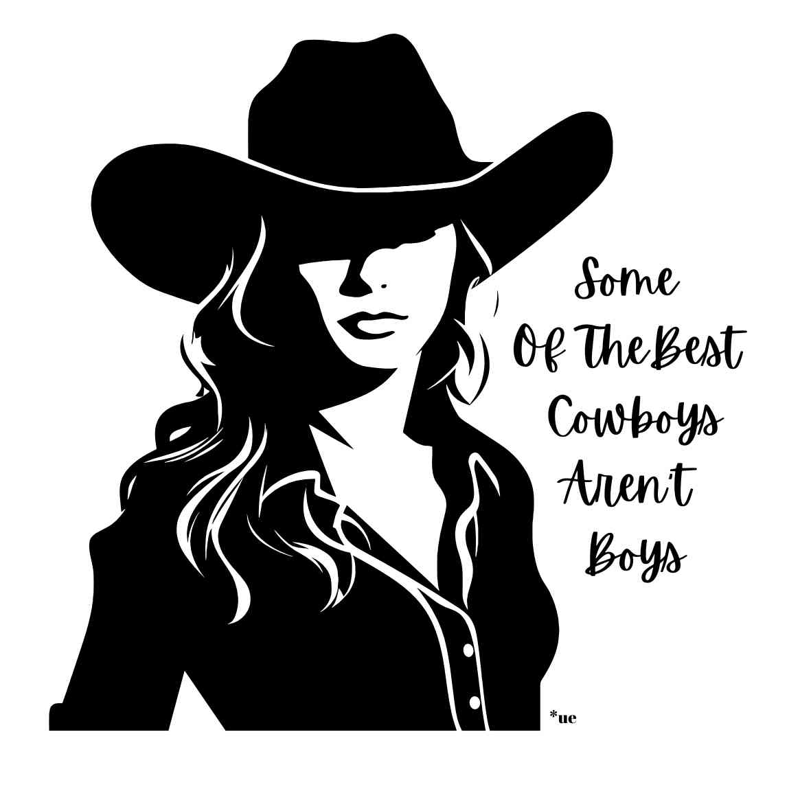 Die Cut Vinyl Stickers - 3x3 - Best Cowboys Aren't Boys