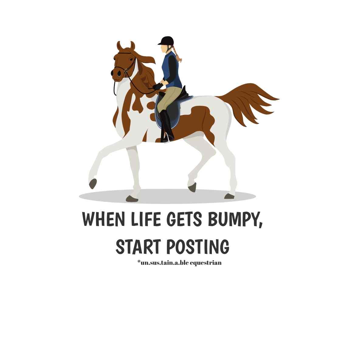 Die Cut Vinyl Stickers - 3x3 - Life Gets Bumpy