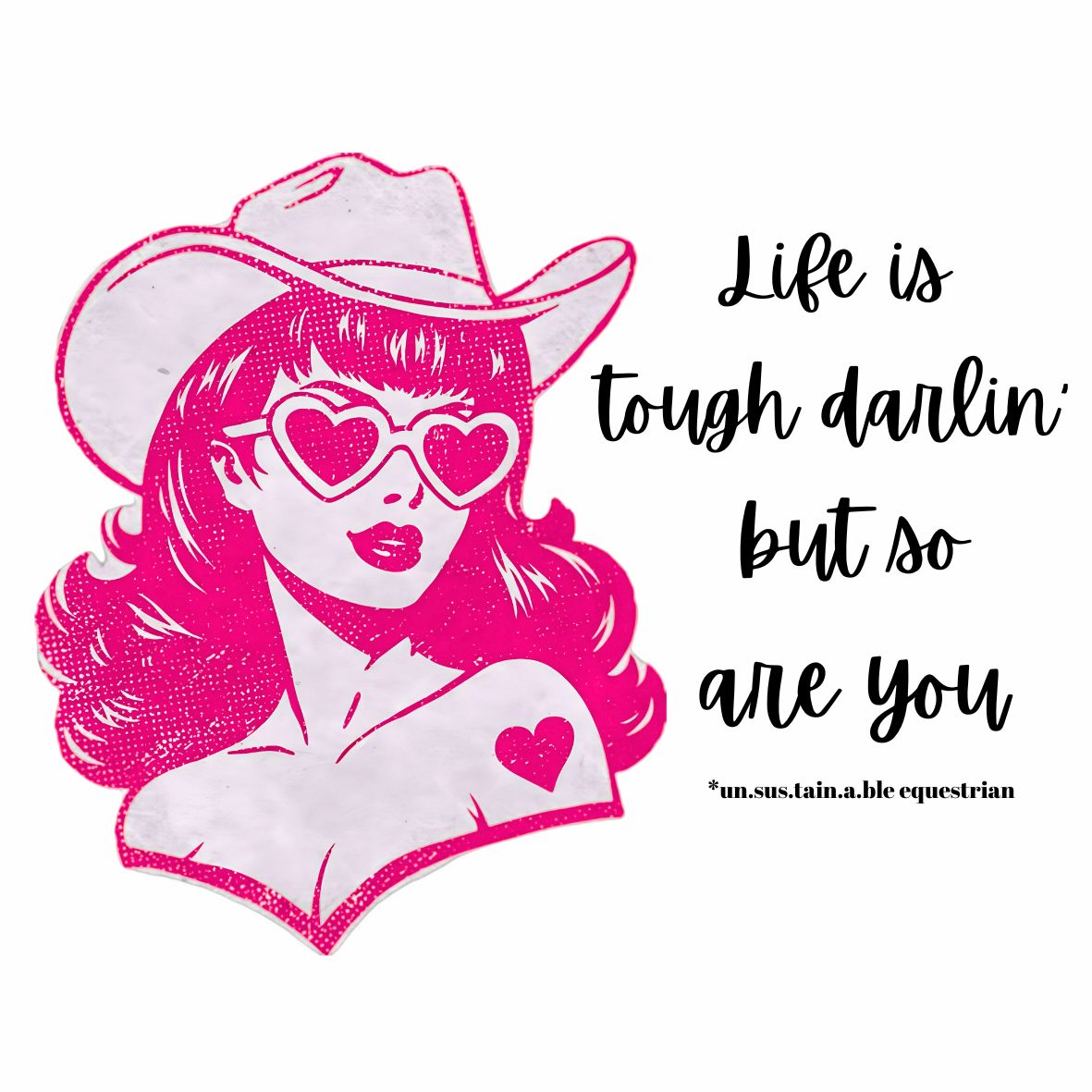 Die Cut Vinyl Stickers - 3x3 - Life Is Tough