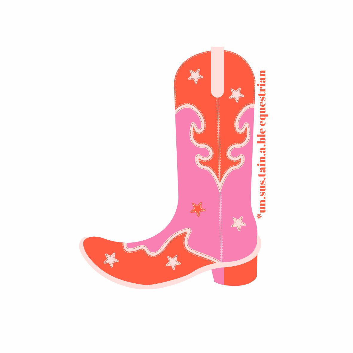 Die Cut Vinyl Stickers - 3x3 - Cowboy Boot