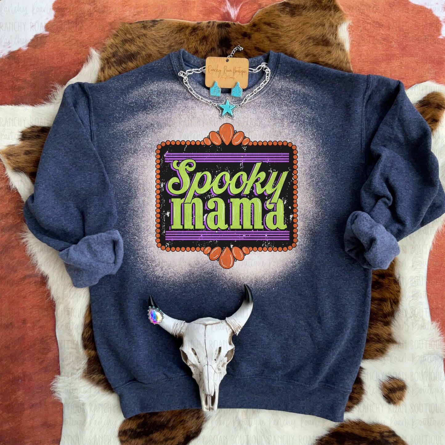 Spooky Mama Western Graphic Sweatshirt
