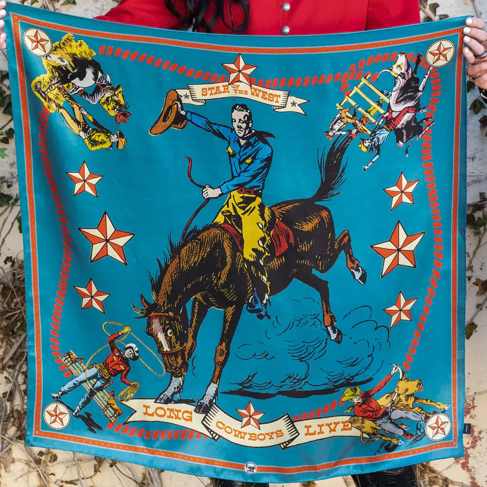 Star of the West Shorty Scarf - Turquoise