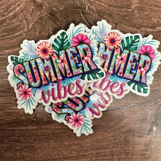 Summer Vibes | UV Printed Leather Hat Patch