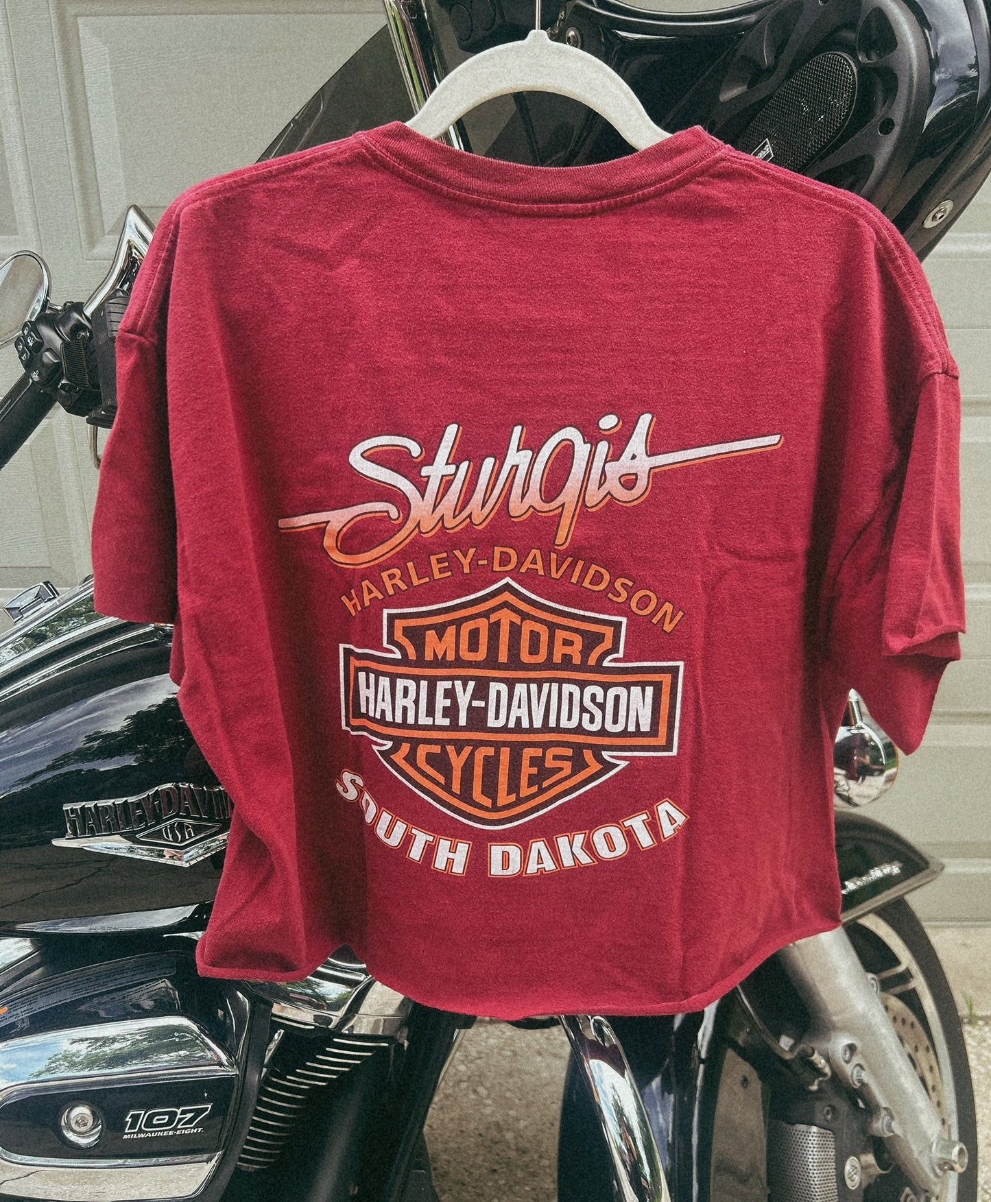 2010 Black Hills Rally Sturgis cropped tee-size XL