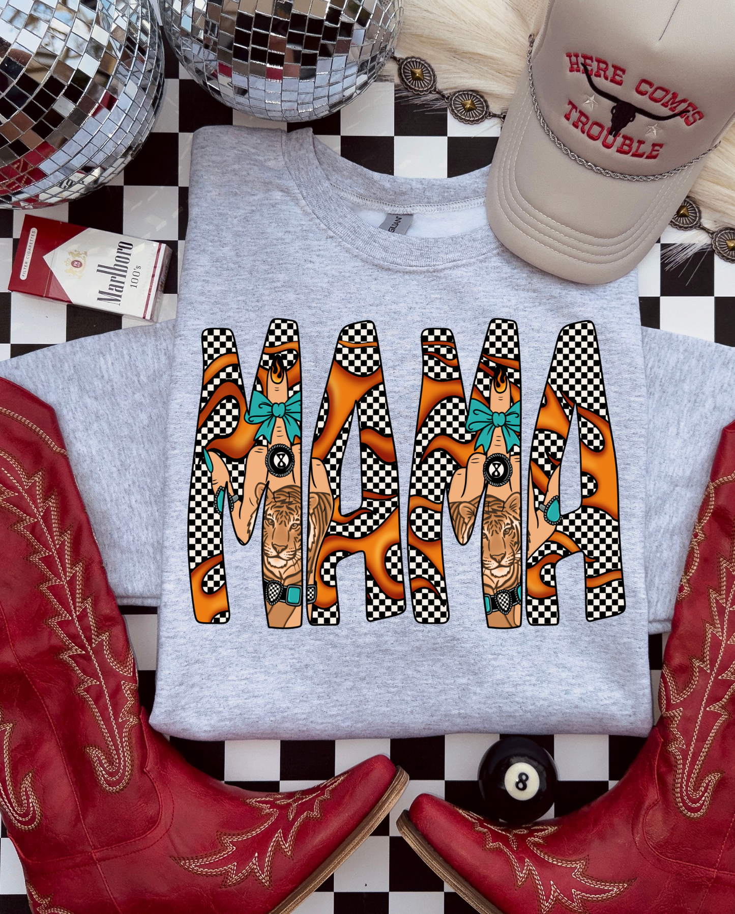 Yallternative Mama x No F's Crewneck