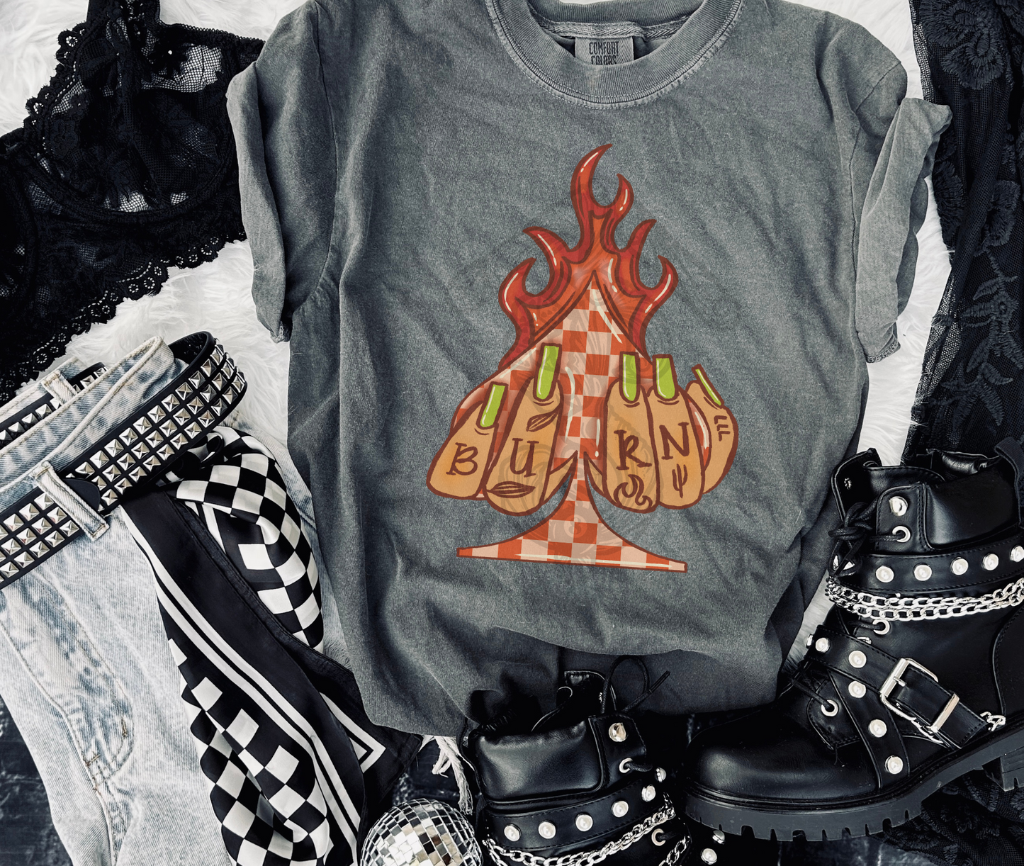 Burnin Spade tee
