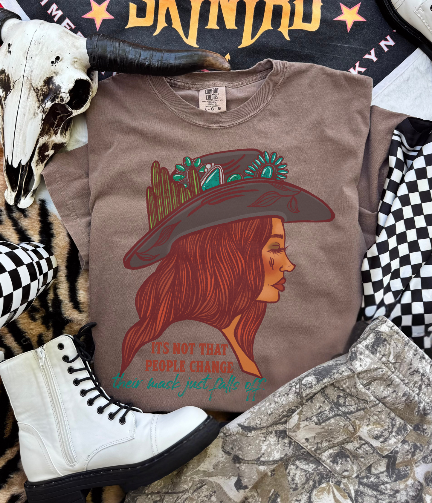 Their Mask Falls off tee