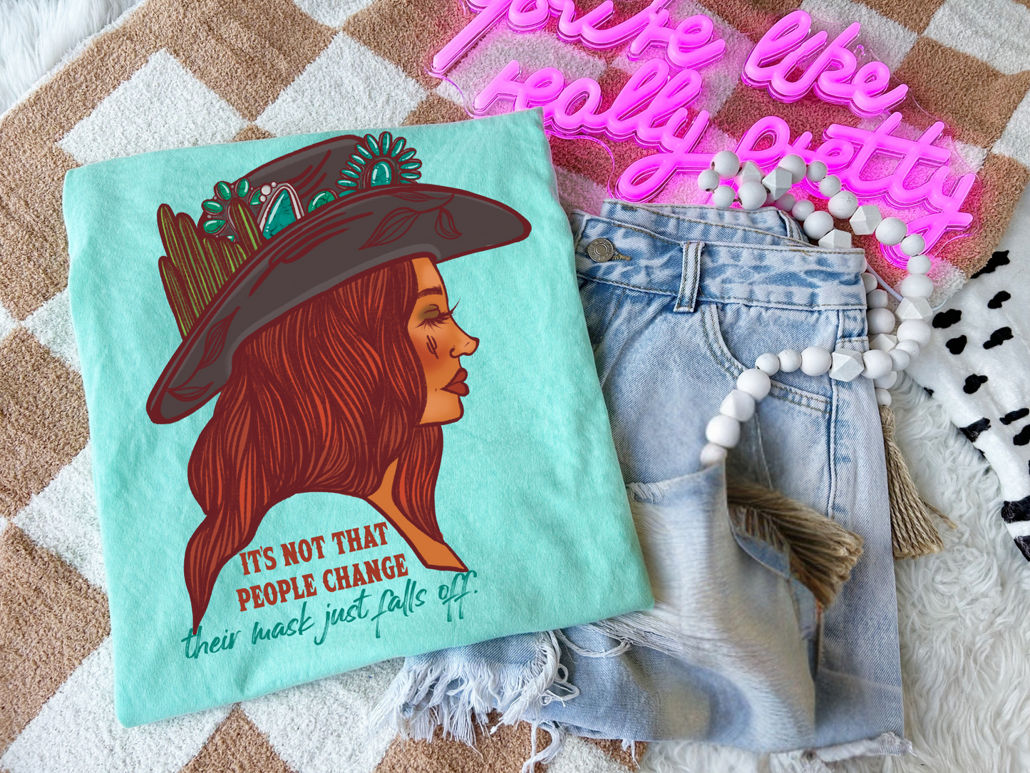 Their Mask Falls off tee