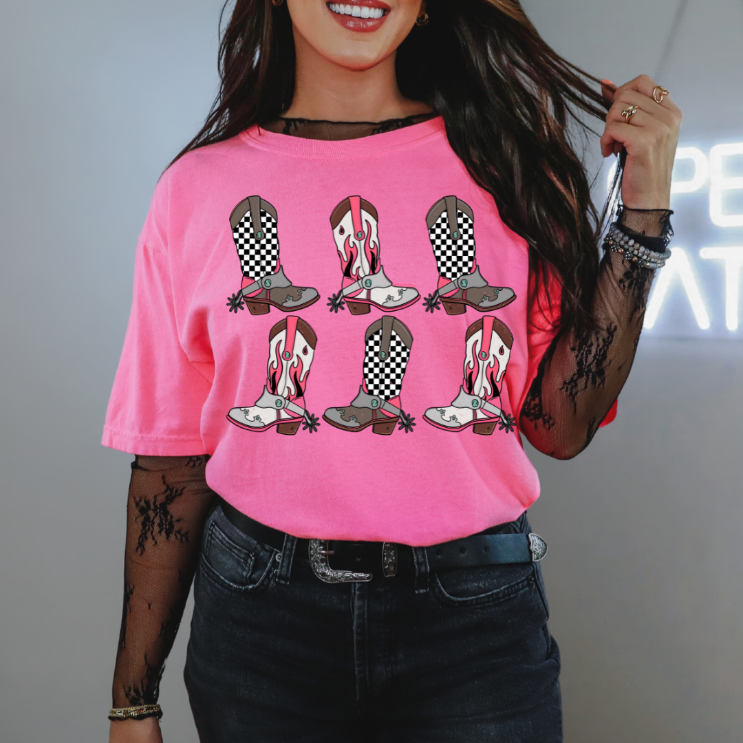 Yallternative Boots Neon Tee