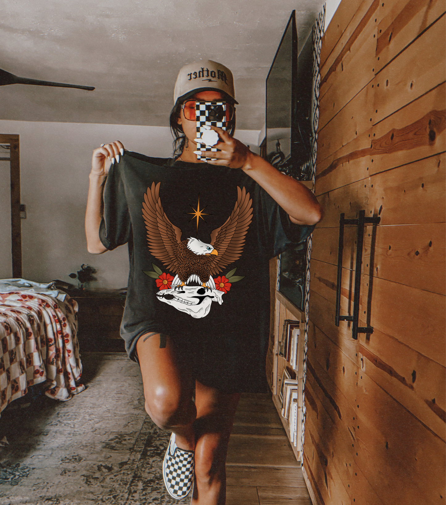 Eagle Horse skull tee