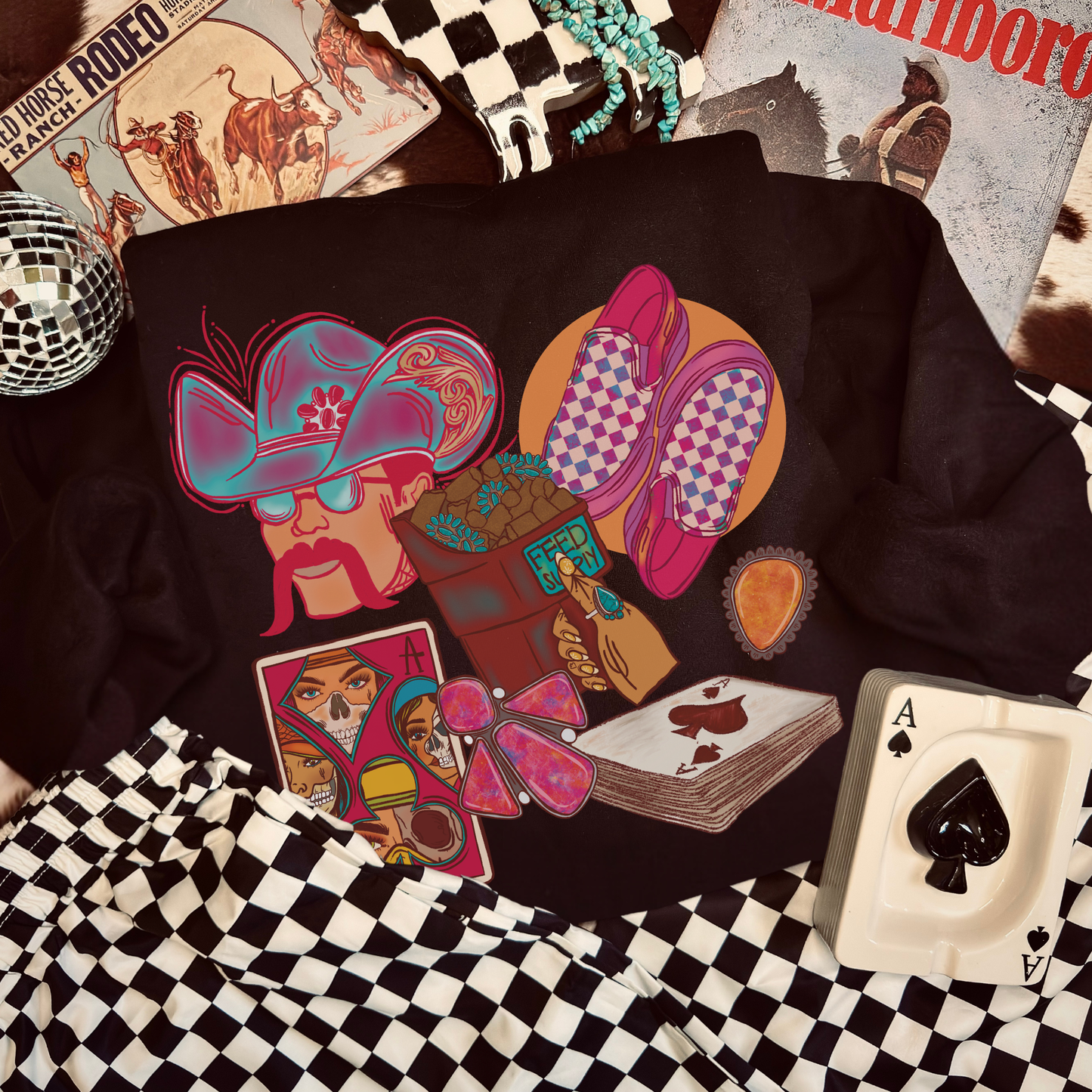 Western patchwork crew