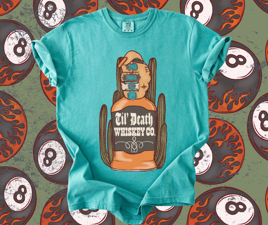 Til death whiskey tee