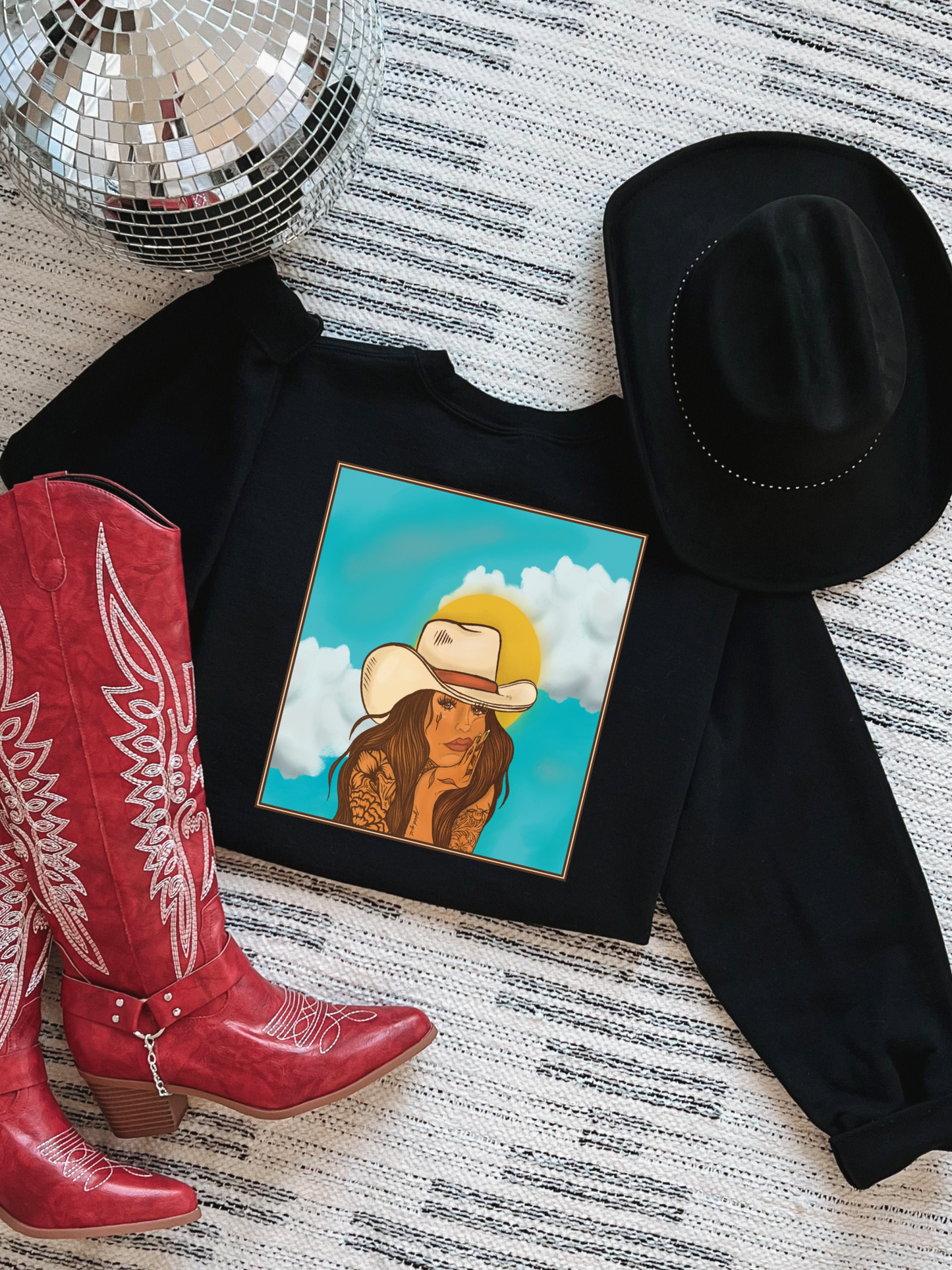 Waiting On A Cowboy Crewneck