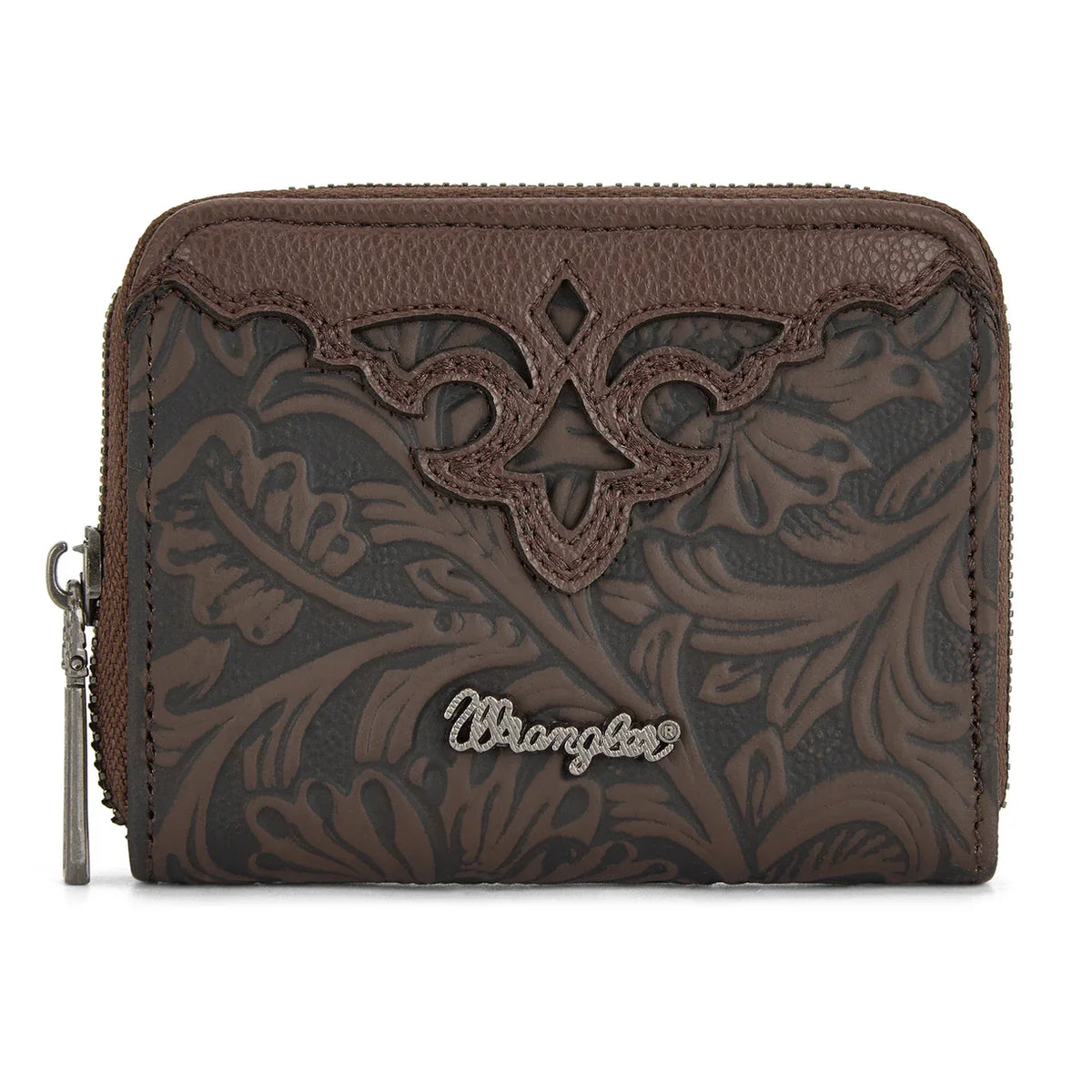 Wrangler Genuine Hair-On Cowhide Zip-Around Wallet