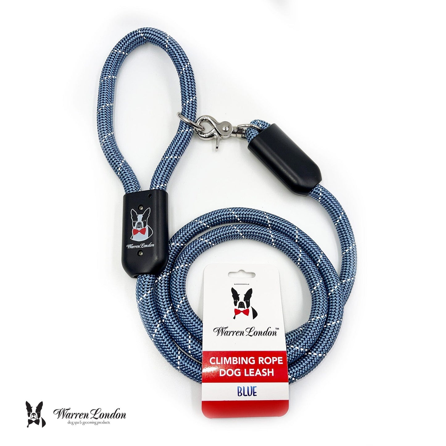 Rope Leash - Blue Reflective