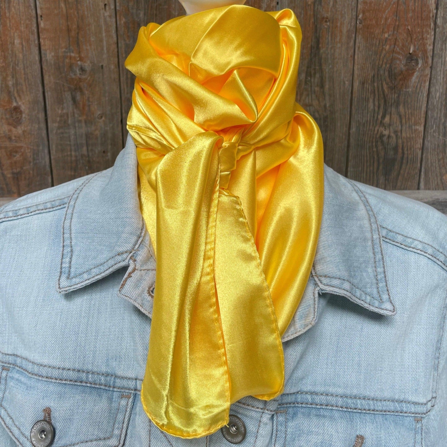 35X35" Solid Yellow Wild Rag / Scarf WRS23