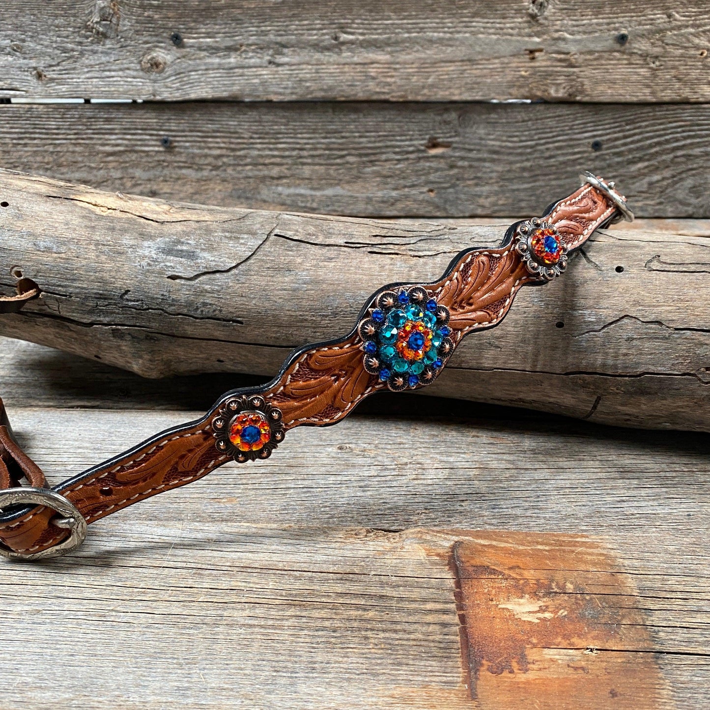 Light Oil Floral Wither Strap #WS111