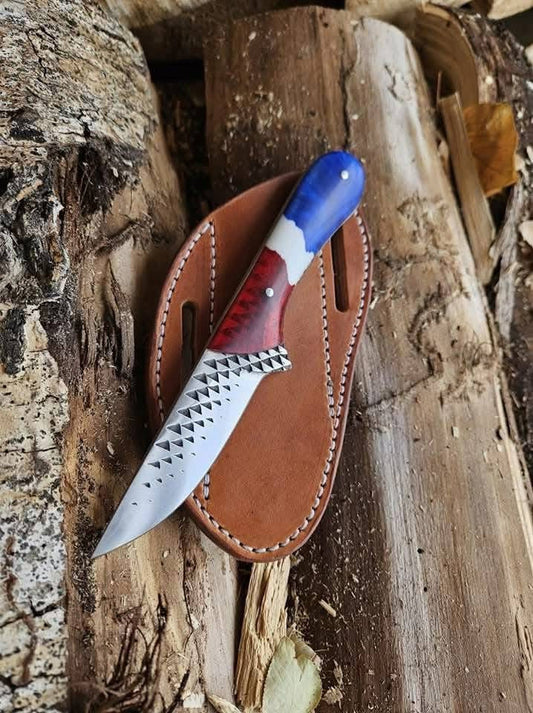 Handcrafted Western Knives USA – Rasp Tool Blade & Epoxy Resin Handle