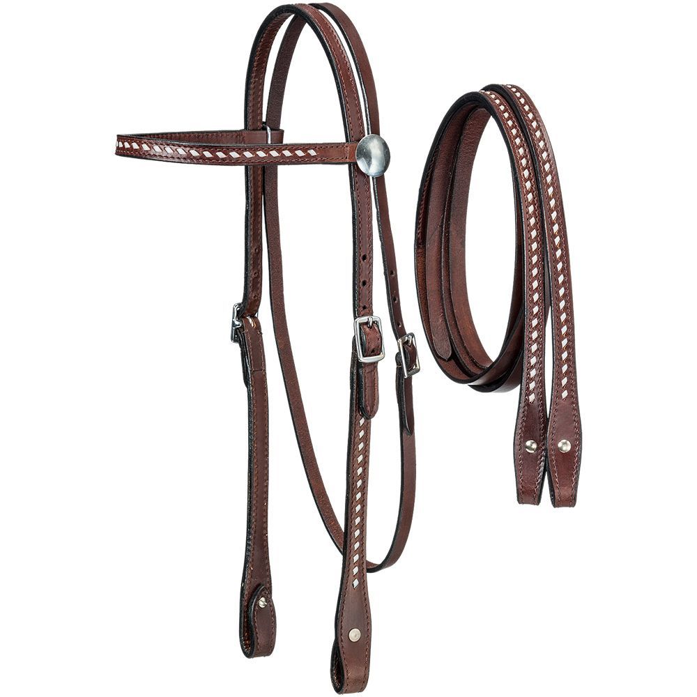 Royal King Buckstitched Browband Headstall