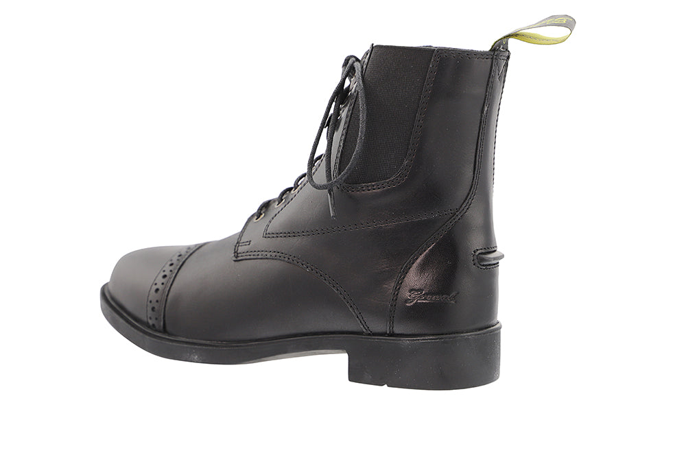 Lace-Up Synthetic Leather Paddock Boots