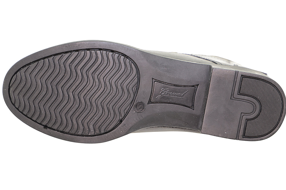 Lace-Up Synthetic Leather Paddock Boots