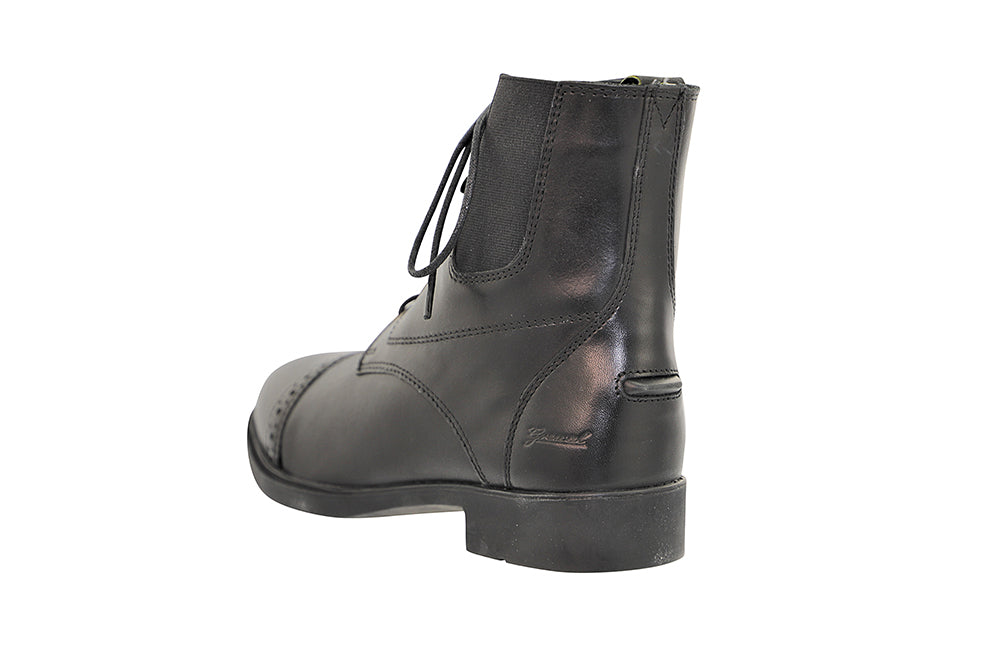 Lace-Up Synthetic Leather Paddock Boots