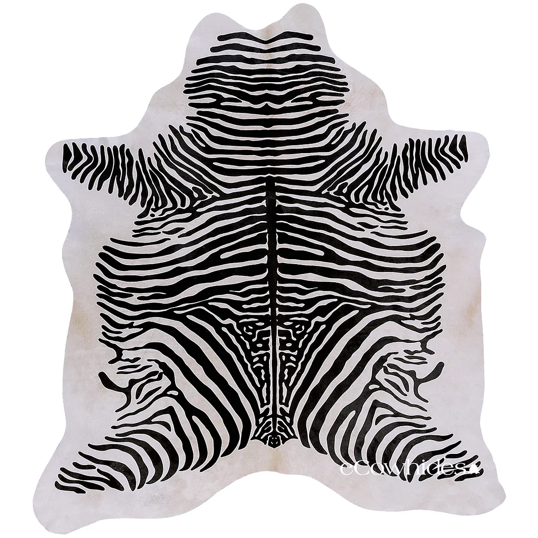Zebra Spine Cowhide Rug