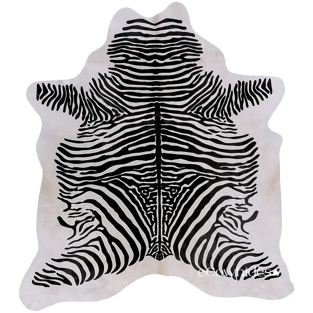 Zebra Spine Cowhide Rug