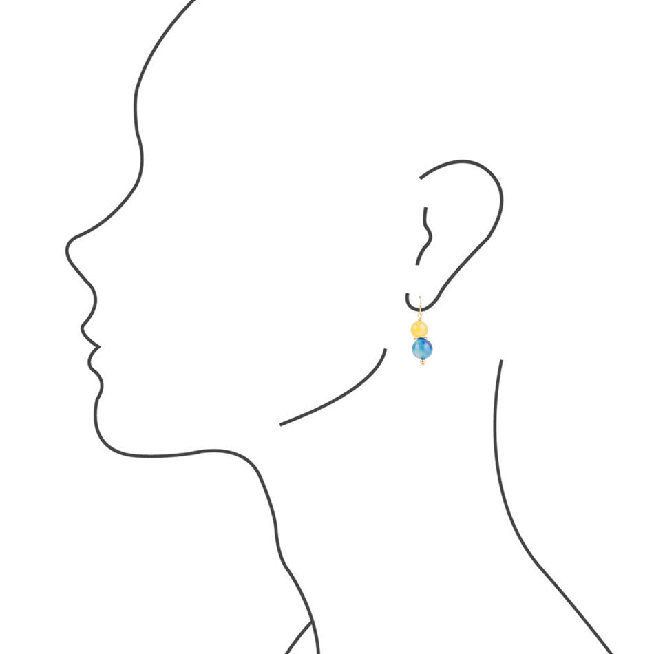 Arles Agate Drop Earrings
