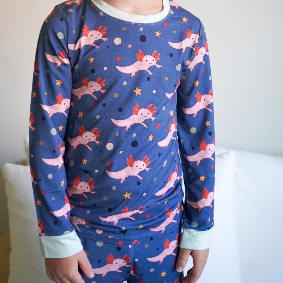 Axolotl Kids Two-Piece Pajamas